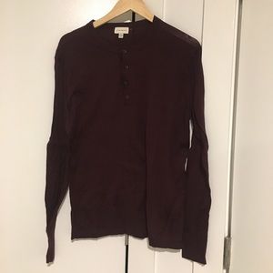 Men’s Club Monaco long sleeve Henley